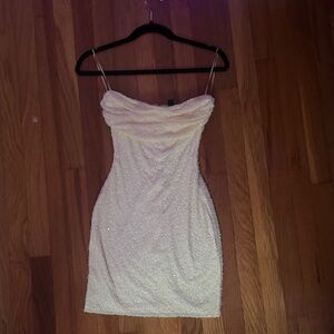 Windsor Cream Mini Dress